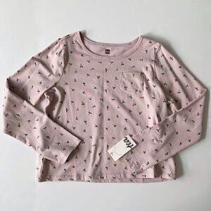 NWT Tea Collection Girl Pocket long sleeve tee 12 Years 14 Years